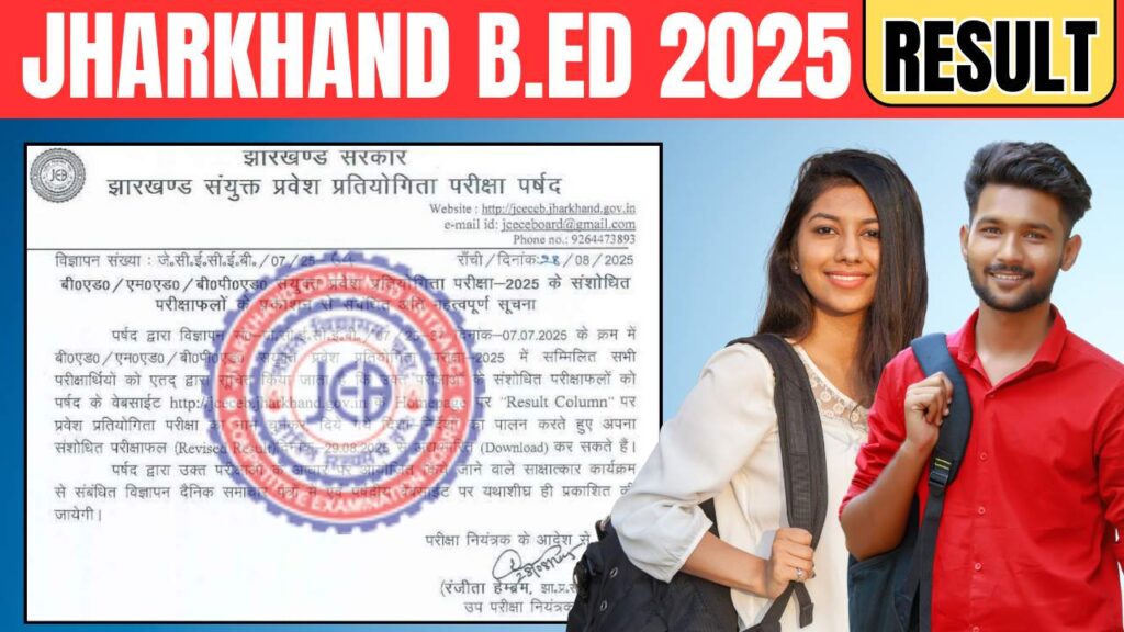 Jharkhand B.Ed Result 2025